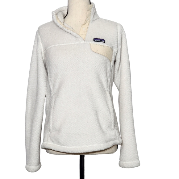 Patagonia Jackets & Blazers - Patagonia White Long Sleeve Pullover Jacket, Size Small